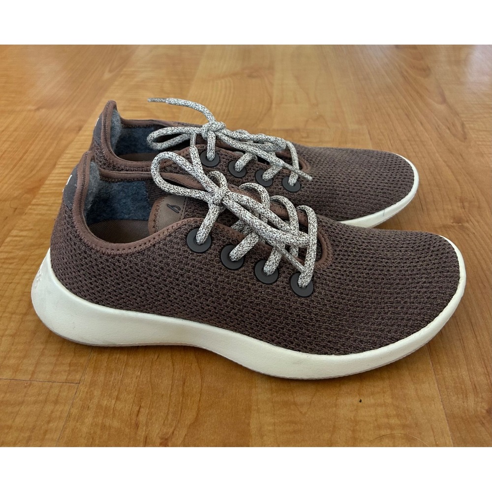 Allbirds Tree Runners Brown Eucalyptus Knit Sustainable Sneakers Womens 7